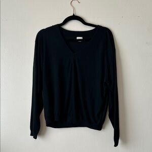 a new day Black V-Neck Sweater